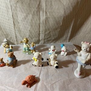 Small vintage ceramic bear animal lot